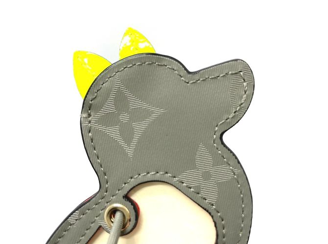 Charm per cane Porte Address Monogram in titanio Louis Vuitton Marrone - vista 5