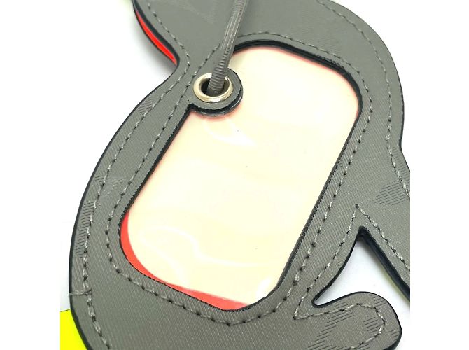 Charm per cane Porte Address Monogram in titanio Louis Vuitton Marrone - vista 7