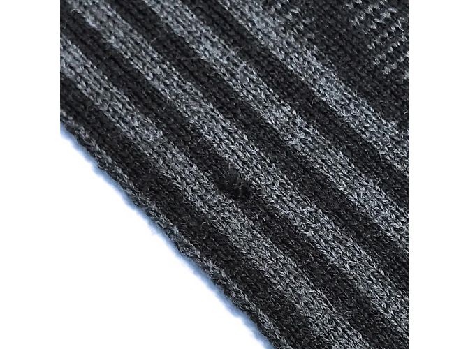 Stola in lana a righe Chevron Louis Vuitton Marrone Nero - vista 9