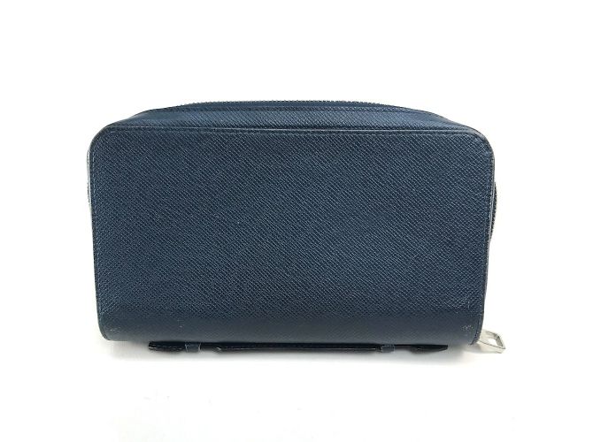 Borsa Clutch Zippy XL in Taiga Louis Vuitton Blu - vista 2
