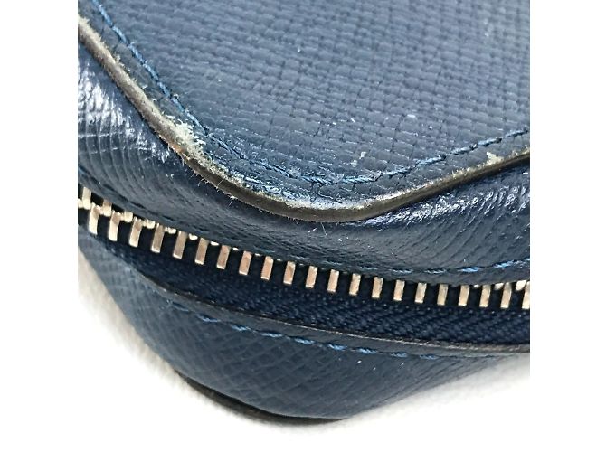 Borsa Clutch Zippy XL in Taiga Louis Vuitton Blu - vista 5