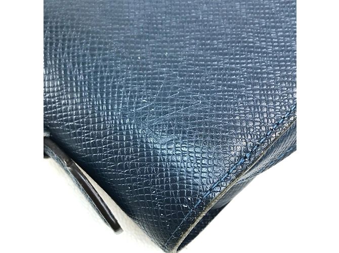 Borsa Clutch Zippy XL in Taiga Louis Vuitton Blu - vista 7