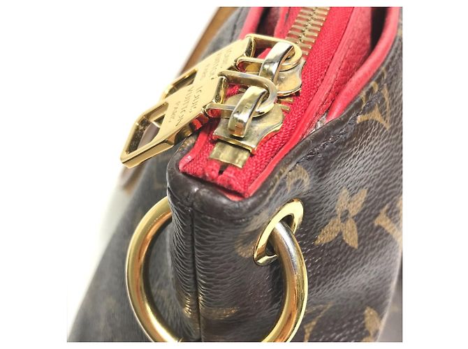 Borsa a spalla/Handbag Louis Vuitton Monogram Pallas 2 in 1 Marrone Rosso Monogramma - vista 6