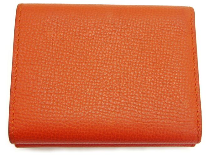 Cartera Trifold Anagram Loewe Naranja - vista 2
