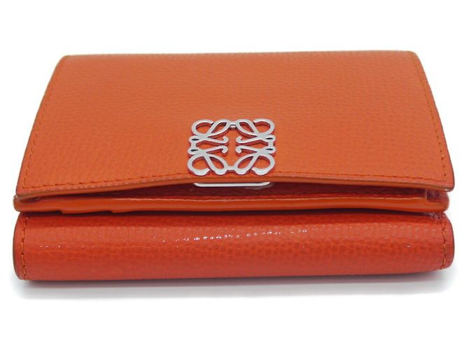 Cartera Trifold Anagram Loewe Naranja - vista 5