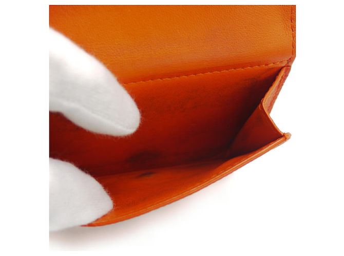 Cartera Trifold Anagram Loewe Naranja - vista 7