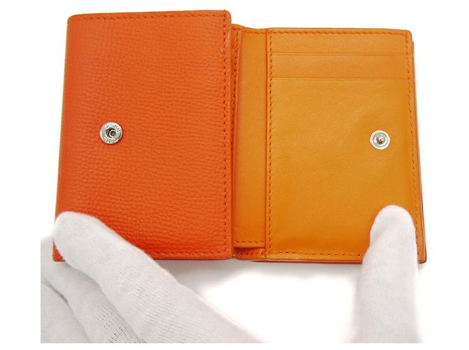 Cartera Trifold Anagram Loewe Naranja - vista 8