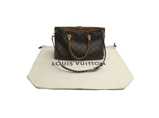 Borsa a Spalla Pallas 2 in 1 Louis Vuitton Marrone Monogramma - vista 10