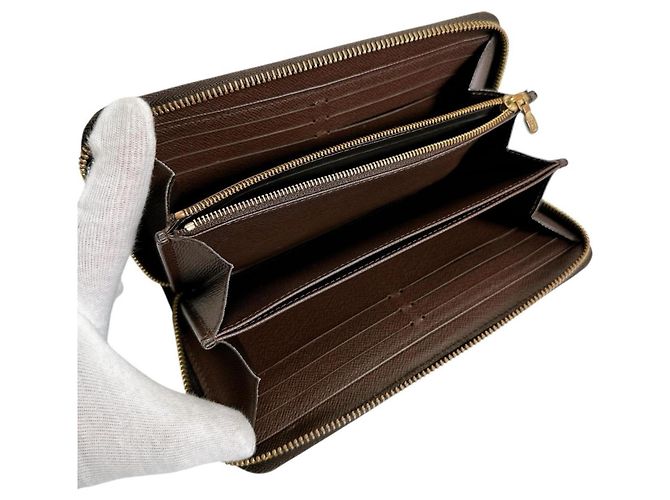 Cartera Zippy Damier Louis Vuitton Castaño Damier ebene - vista 10