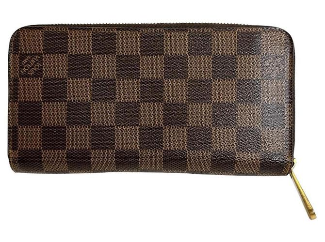 Cartera Zippy Damier Louis Vuitton Castaño Damier ebene - vista 2