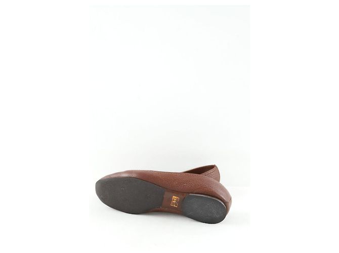 Louis Vuitton Bailarinas de cuero marrón Castaño - vista 7
