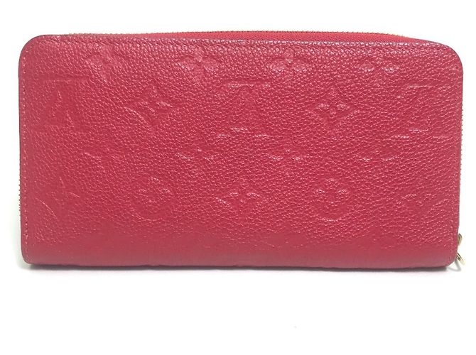 Cartera Zippy Monogram Empreinte Louis Vuitton Roja - vista 2