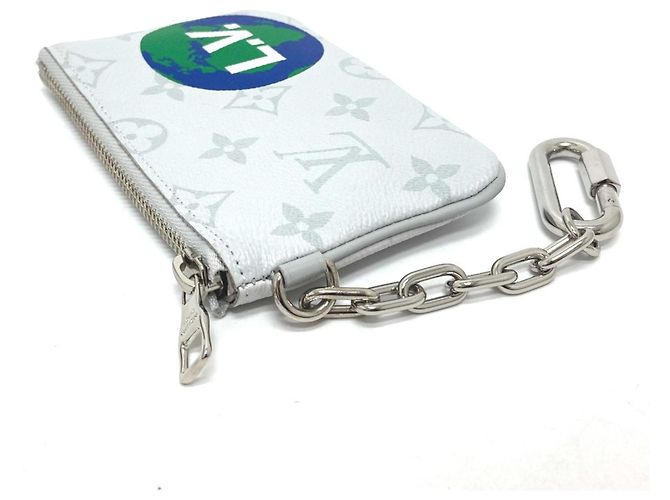 Pochette con zip PM Monogramma Louis Vuitton Bianco - vista 3