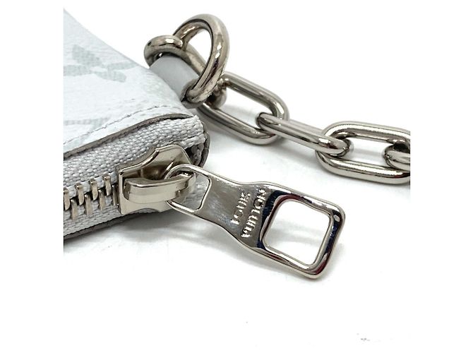 Pochette con zip PM Monogramma Louis Vuitton Bianco - vista 6