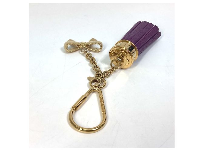 Portachiavi in pelle viola Louis Vuitton Porpora - vista 2
