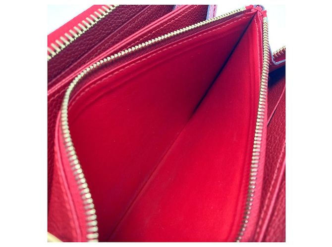 Zippy Geldbörse Monogram Empreinte Louis Vuitton Rot Fuschia - Ansicht 12
