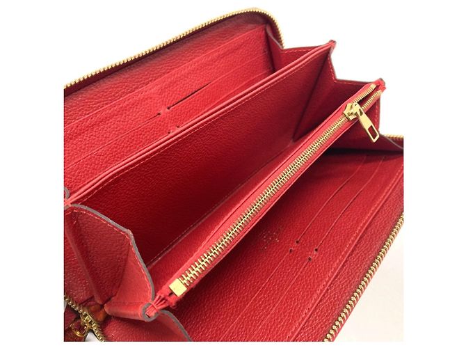 Zippy Geldbörse Monogram Empreinte Louis Vuitton Rot Fuschia - Ansicht 9