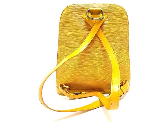 Zaino Cobran Epi Louis Vuitton Giallo - vista 2