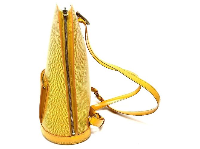 Zaino Cobran Epi Louis Vuitton Giallo - vista 3