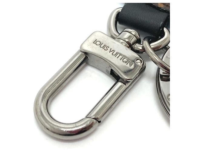 Gepolsterter Charm-Schlüsselanhänger Monogramm Louis Vuitton Braun Blau - Ansicht 6