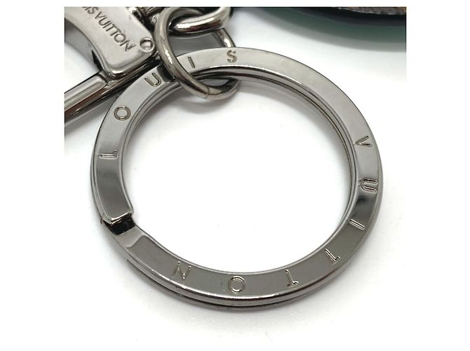 Gepolsterter Charm-Schlüsselanhänger Monogramm Louis Vuitton Braun Blau - Ansicht 7
