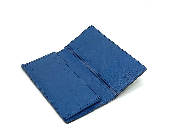 Cartera Bifold Long Brazza NM de Cuero Epi Louis Vuitton Roja Azul Verde - vista 7