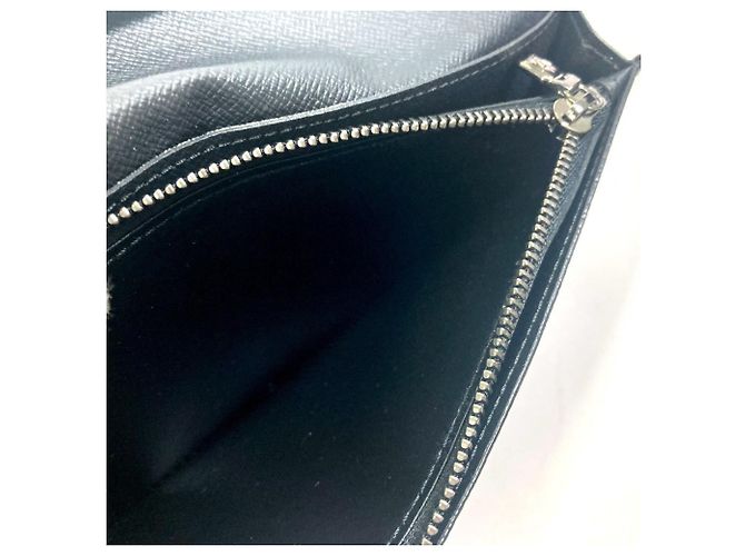 Brazza Louis Vuitton Monogram Eclipse Bifold Wallet Black - view 12