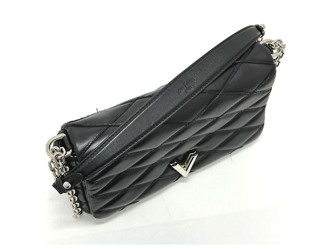 Borsa a catena 2 in 1 in pelle trapuntata Louis Vuitton Nero - vista 10