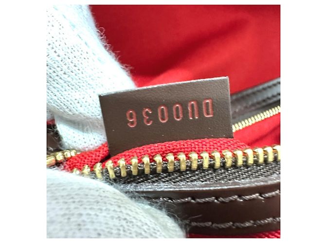 Louis Vuitton Damier Mini Looping Schultertasche Braun Damier ebene - Ansicht 12