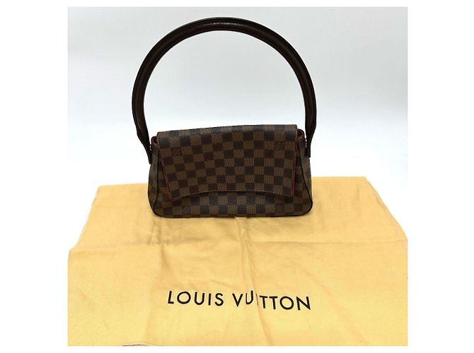 Louis Vuitton Damier Mini Looping Schultertasche Braun Damier ebene - Ansicht 13