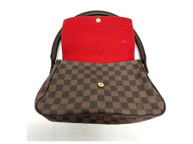 Louis Vuitton Damier Mini Looping Schultertasche Braun Damier ebene - Ansicht 9