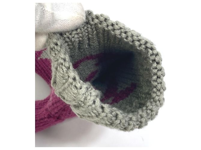 Muffole in Maglia Monogram Louis Vuitton Viola scuro - vista 7