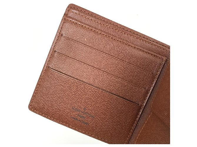 Portafoglio corto Marco Monogramma Louis Vuitton Marrone - vista 11