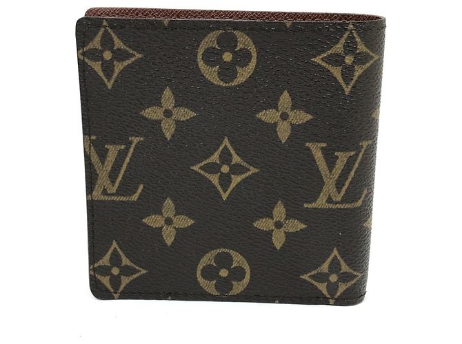 Portafoglio corto Marco Monogramma Louis Vuitton Marrone - vista 2