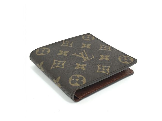 Portafoglio corto Marco Monogramma Louis Vuitton Marrone - vista 3