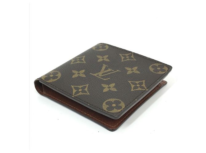 Portafoglio corto Marco Monogramma Louis Vuitton Marrone - vista 4