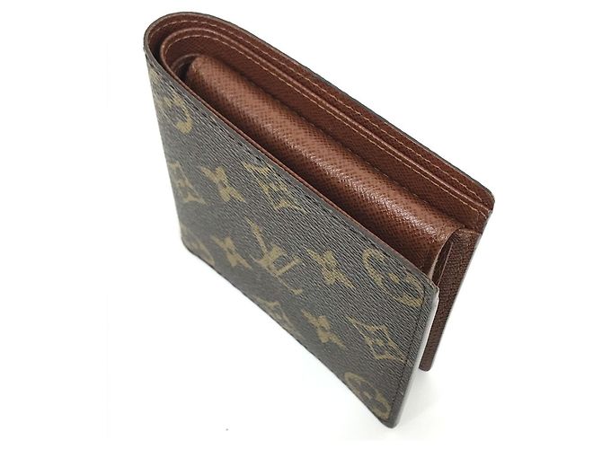 Portafoglio corto Marco Monogramma Louis Vuitton Marrone - vista 5
