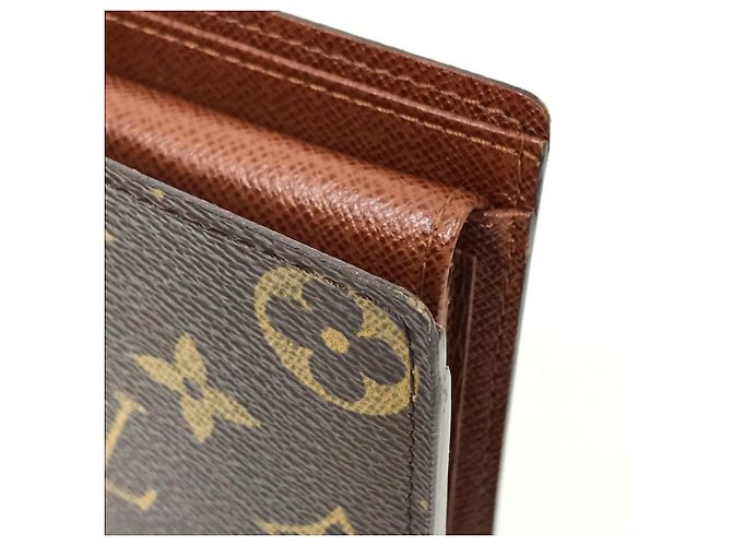 Portafoglio corto Marco Monogramma Louis Vuitton Marrone - vista 7