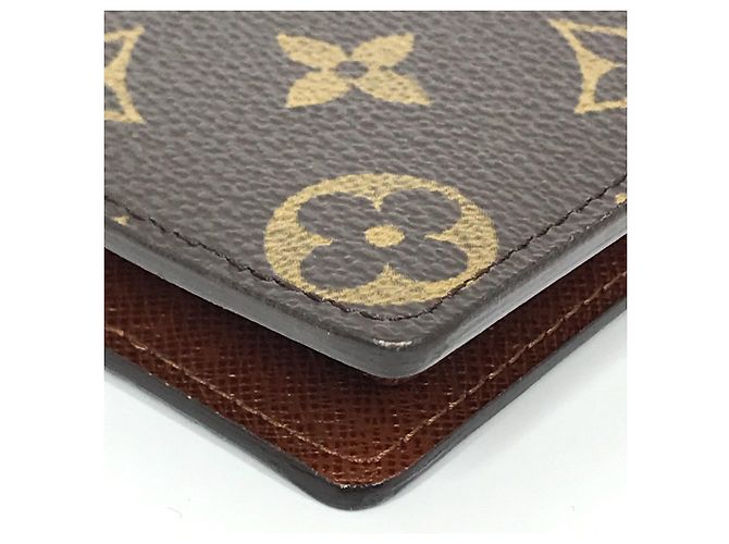 Portafoglio corto Marco Monogramma Louis Vuitton Marrone - vista 8