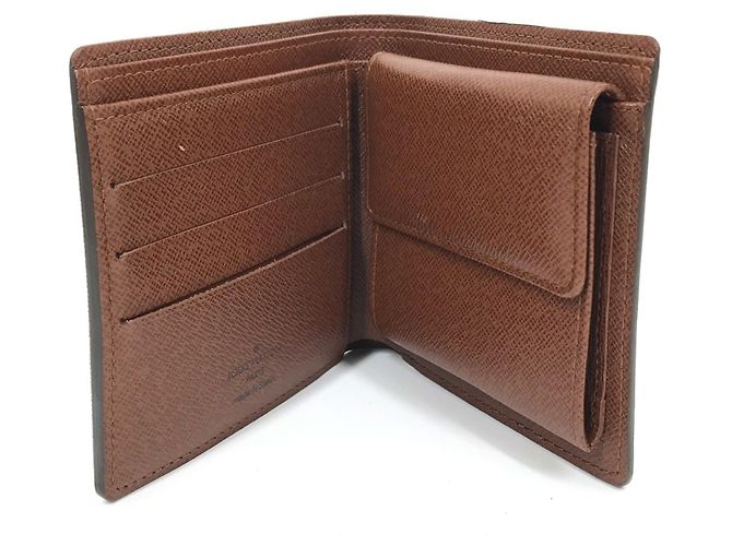 Portafoglio corto Marco Monogramma Louis Vuitton Marrone - vista 9
