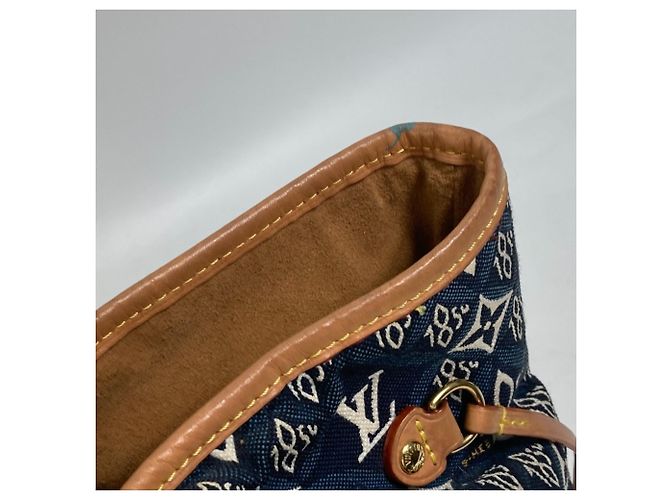 Borsa a Spalla Neverfull MM in Jacquard Monogram Louis Vuitton M57484 Blu navy - vista 11