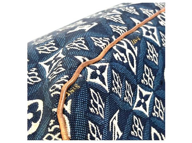 Borsa a Spalla Neverfull MM in Jacquard Monogram Louis Vuitton M57484 Blu navy - vista 8