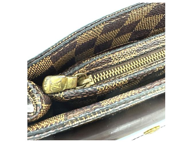 Borsa a Spalla Damier Aubergine Louis Vuitton Marrone Damier ebene - vista 11