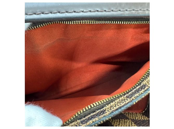 Borsa a Spalla Damier Aubergine Louis Vuitton Marrone Damier ebene - vista 12