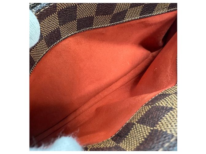 Borsa a Spalla Damier Aubergine Louis Vuitton Marrone Damier ebene - vista 13