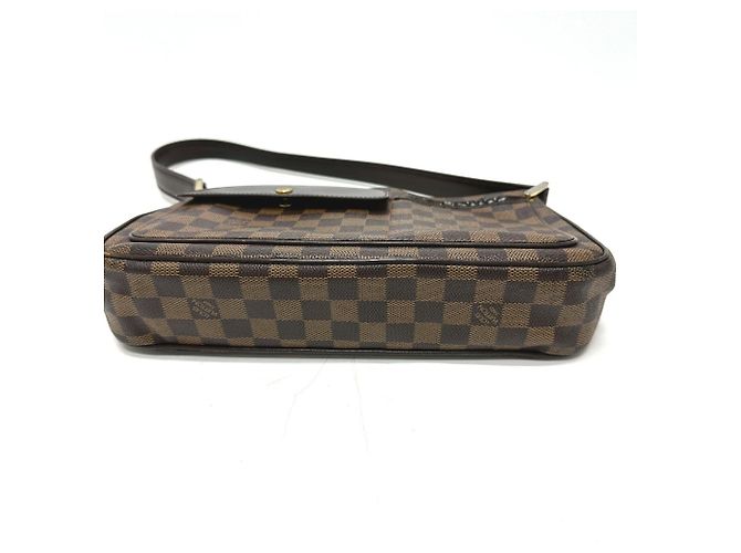Borsa a Spalla Damier Aubergine Louis Vuitton Marrone Damier ebene - vista 3