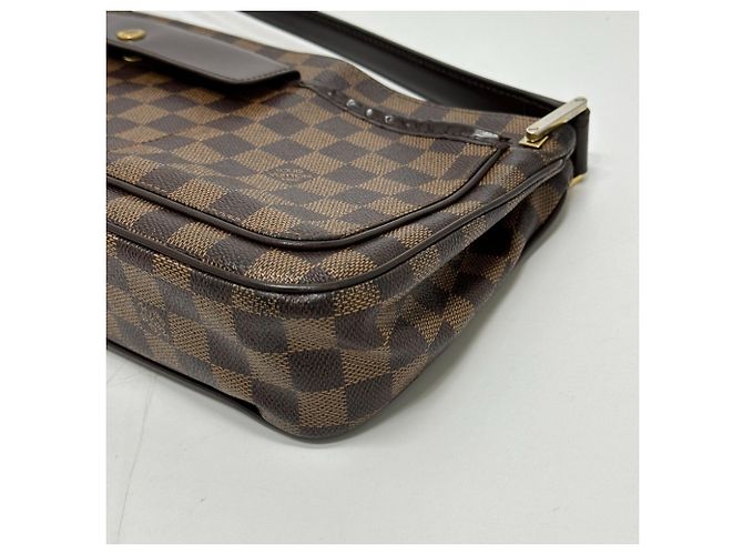 Borsa a Spalla Damier Aubergine Louis Vuitton Marrone Damier ebene - vista 4