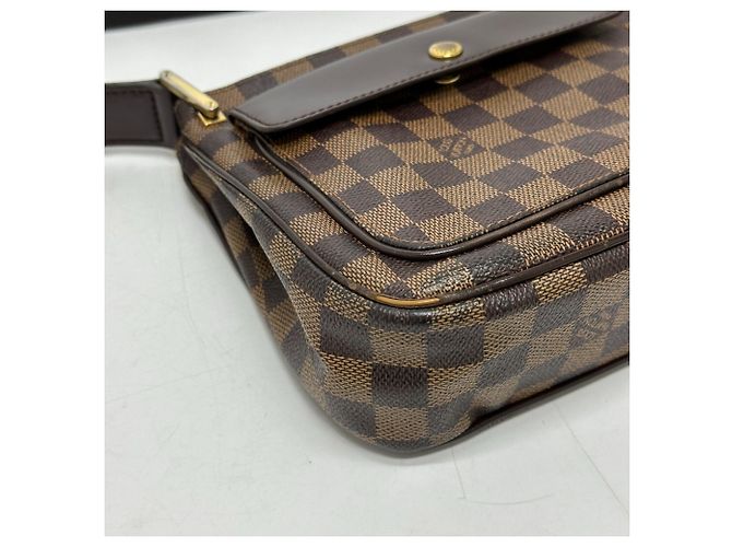 Borsa a Spalla Damier Aubergine Louis Vuitton Marrone Damier ebene - vista 5