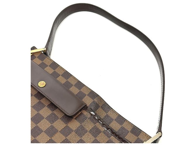 Borsa a Spalla Damier Aubergine Louis Vuitton Marrone Damier ebene - vista 6