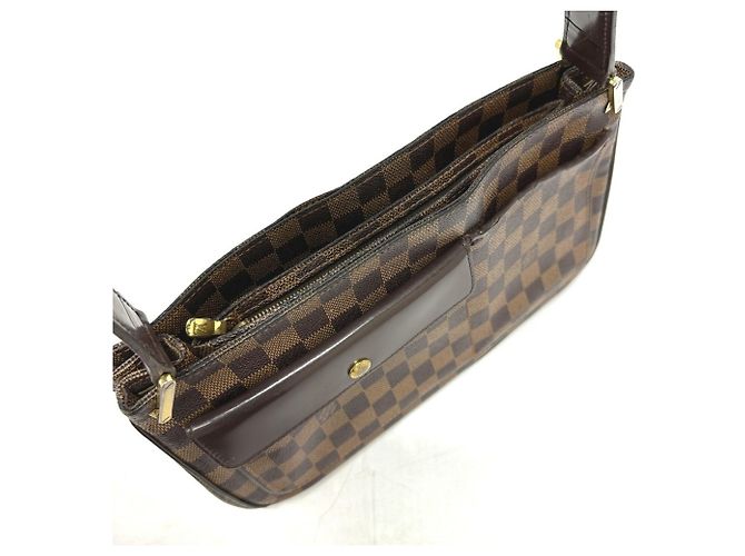 Borsa a Spalla Damier Aubergine Louis Vuitton Marrone Damier ebene - vista 8